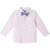 Infant Pink Striped Oxford Buttondown Set, Pink - Mixed Apparel Set - 3