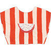 Watermelon Stripes Top, White & Red - Shirts - 1 - thumbnail