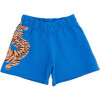 Tiger Sweatshort, Blue - Shorts - 1 - thumbnail