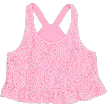 Pommegranate Lace Top, Pink