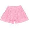 Pommegranate Lace Short, Pink - Shorts - 1 - thumbnail