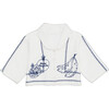 Pommegranate Embroidery Shirt, White - Shirts - 1 - thumbnail