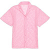 Pomegranate Lace Shirt, Pink - Shirts - 1 - thumbnail