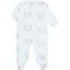 Blue Lamb Print Zipper Footie - Footie Pajamas - 1 - thumbnail