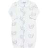 Blue Lamb Print Converter Gown - Nightgowns - 2