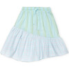 Organic Soccer Skirt, Pistachio Stripe - Skirts - 1 - thumbnail