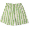 Flutter Shorts, Pistachio Stripe - Shorts - 1 - thumbnail