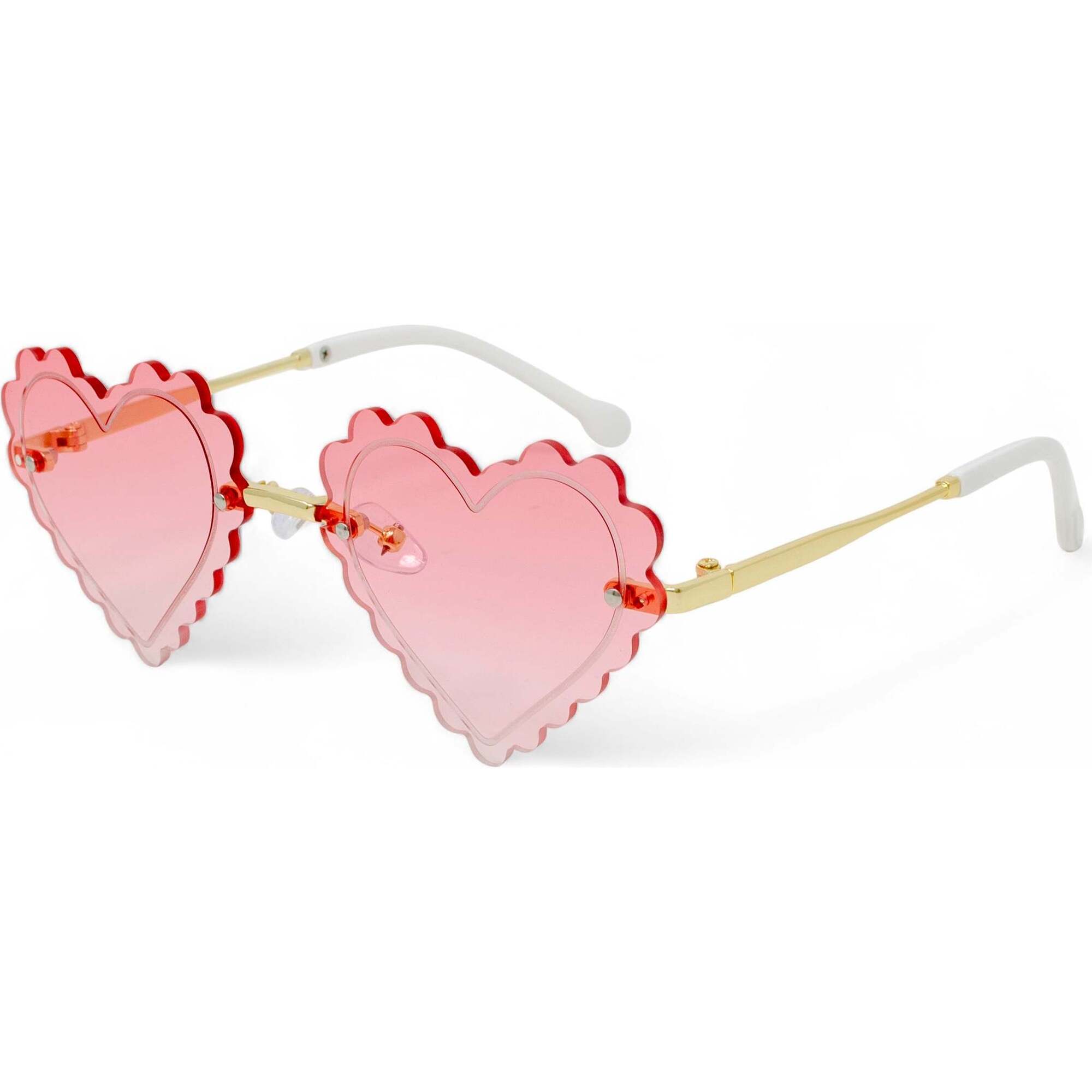 Kid's Frameless Heart Sunglasses, Pink - Sunglasses - 1