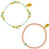 Girl's Tiny Daisies Stretchy Bead Bracelet Set, Yellow - Bracelets - 1 - thumbnail