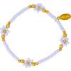 Girl's Tiny Daisies Stretchy Bead Bracelet Set, Purple - Bracelets - 2