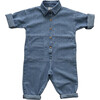 The Denim Boiler Suit, Light Denim - Rompers - 1 - thumbnail