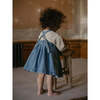 The Oversized Denim Pinafore, Light Denim - Dresses - 3