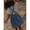The Oversized Denim Pinafore, Light Denim - Dresses - 4