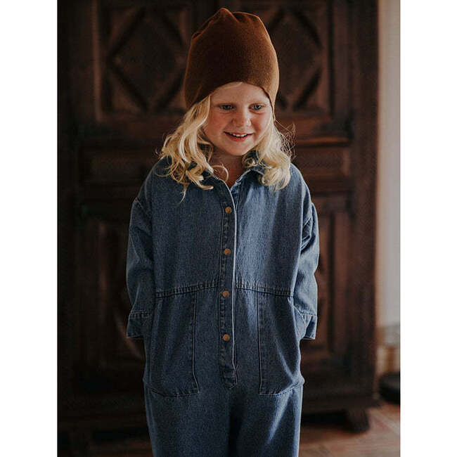 The Denim Boiler Suit, Light Denim - Rompers - 6
