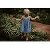 The Oversized Denim Pinafore, Light Denim - Dresses - 5
