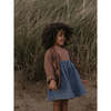 The Oversized Denim Pinafore, Light Denim - Dresses - 6