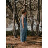 The Oversized Denim Dungaree, Mid Denim - Jeans - 6