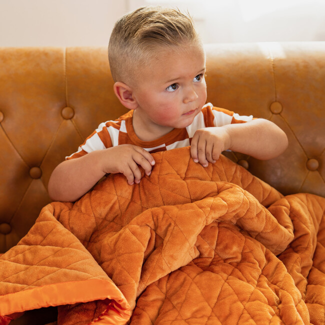 Weighted Toddler Blanket, Rust - Blankets - 2