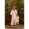 Women's Pomegranate Embroidery Trousers, White - Pants - 3