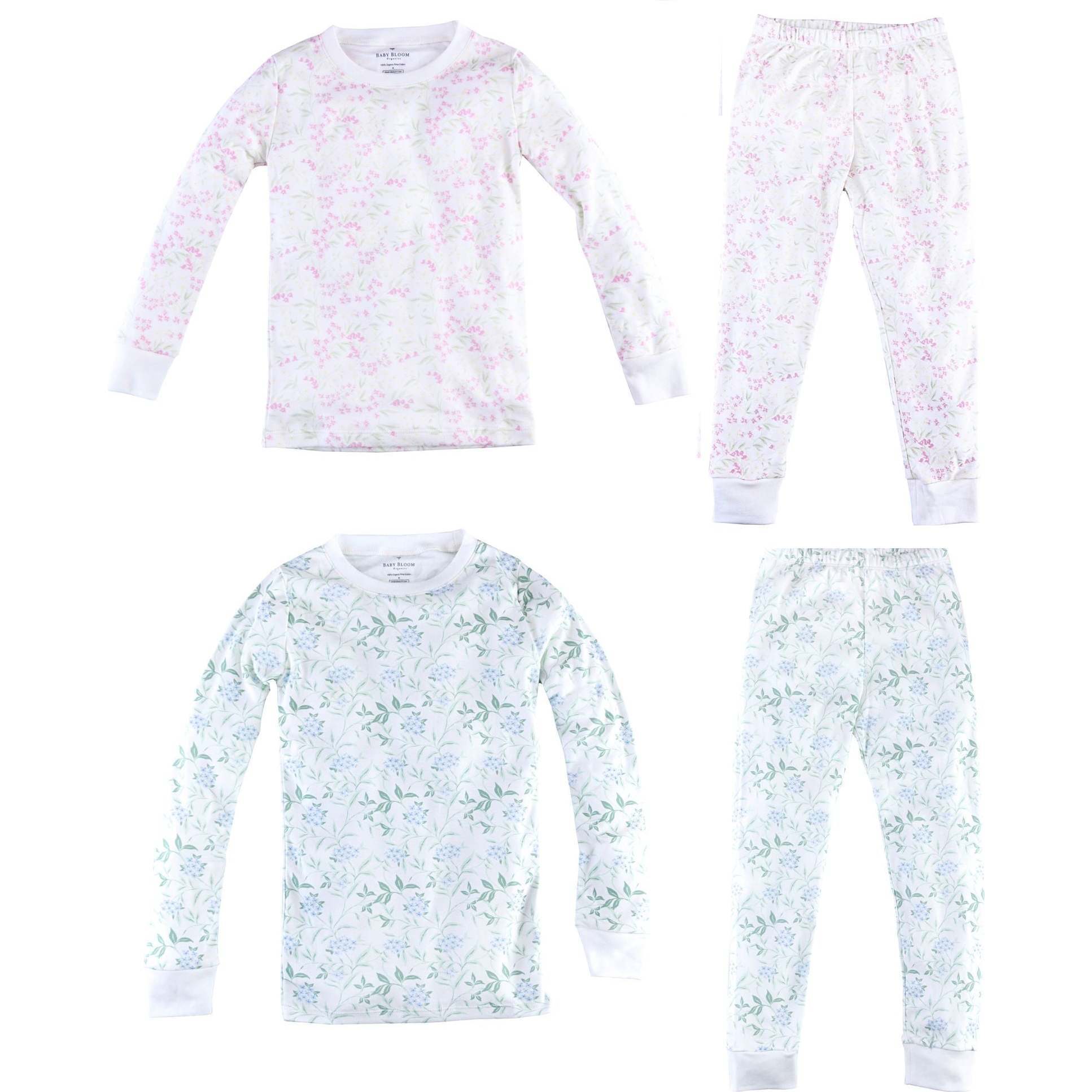 Pima Pajama Set 2-Pack Hydrangea & Magnolia - Pajamas - 1