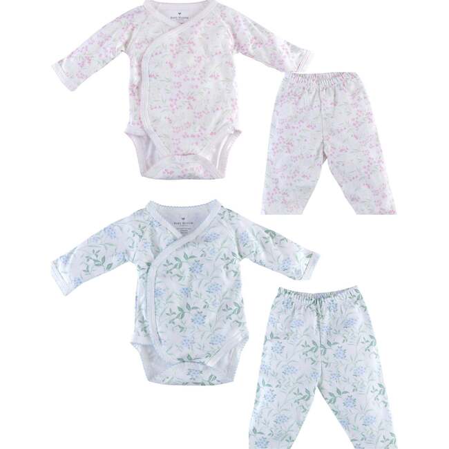Pima Kimono Set 2-Pack Hydrangea & Magnolia