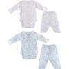Pima Kimono Set 2-Pack Hydrangea & Magnolia - Mixed Apparel Set - 1 - thumbnail