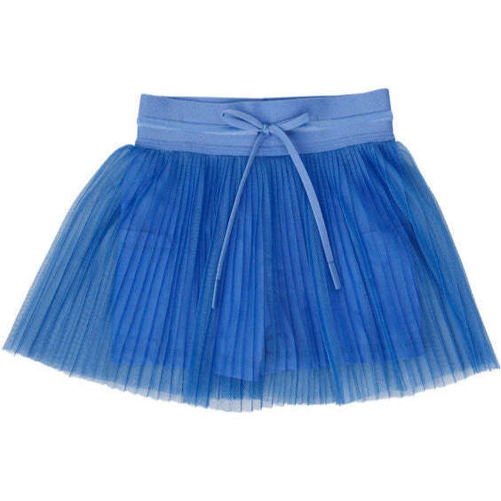 Girls Pleated Skort, Sky Blue