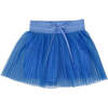 Girls Pleated Skort, Sky Blue - Skirts - 1 - thumbnail