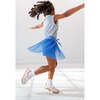 Girls Pleated Skort, Sky Blue - Skirts - 3