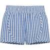 Girls Seersucker Super Short, Blue Seersucker - Shorts - 1 - thumbnail
