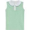 Girly Girls Tank Top, Green Palm Print - Tank Tops - 1 - thumbnail
