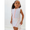 Girls Sneaker Print Tennis Skort Dress, Pink Sneaker Print - Dresses - 3