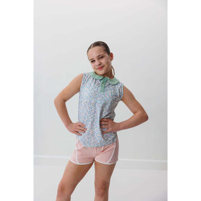 Girly Girls Tank Top, Floral/Green - Tank Tops - 3