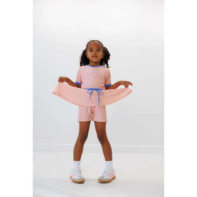 Girls Tennis Skort Dress, Pink - Dresses - 3