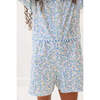 Girls Floral Seersucker Romper, Floral/Seersucker - Rompers - 4