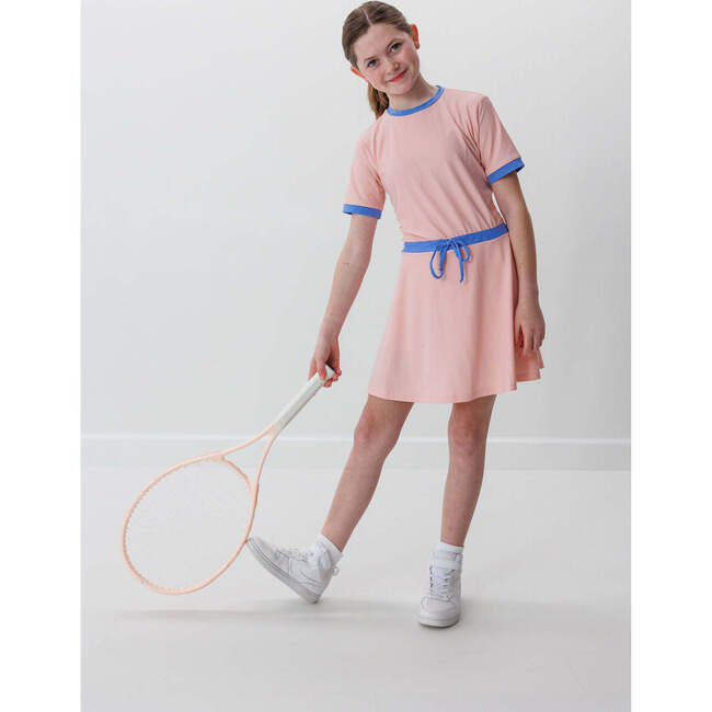 Girls Tennis Skort Dress, Pink - Dresses - 7