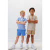 Boys Polo Shirt, Blue/White Stripe - Polo Shirts - 4