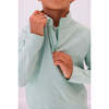 Boys Half Zip, Palm Green - Sweatshirts - 3