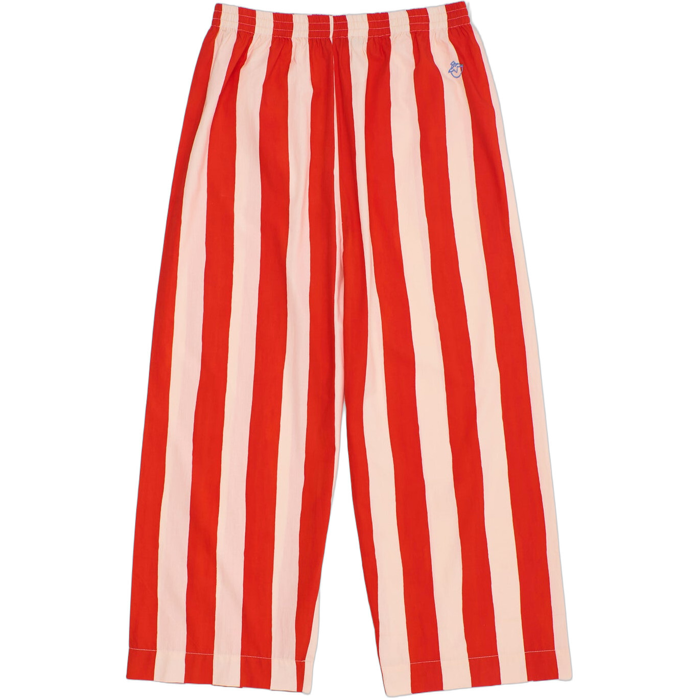 Adult Stripes Trousers, White & Red - Pants - 1