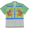 Adult Tiger Patchwork Shirt, Green - Shirts - 1 - thumbnail