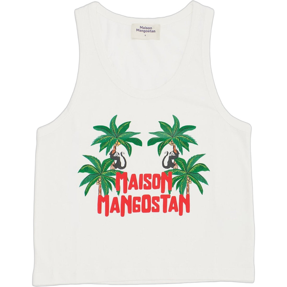 Adult Monkey Forest Tank, White - Tank Tops - 1
