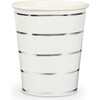 Silver Frenchie Striped 9 oz Cups - Drinkware - 1 - thumbnail