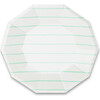Mint Frenchie Striped Small Plates - Tableware - 1 - thumbnail