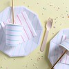 Mint Frenchie Striped Large Plates - Tableware - 2