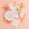 Rose Gold Frenchie Striped 9 oz Cups - Drinkware - 2