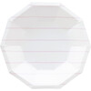 Lilac Frenchie Striped Small Plates - Tableware - 1 - thumbnail