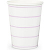 Lilac Frenchie Striped 9 oz Cups - Drinkware - 1 - thumbnail