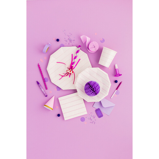 Lilac Frenchie Striped Small Plates