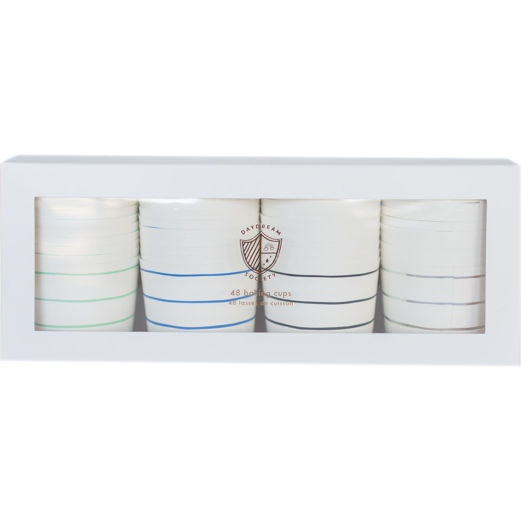 Cool Palette Frenchie Striped Baking Cups - Tableware - 1