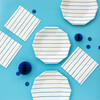 Cobalt Frenchie Striped Small Plates - Tableware - 2